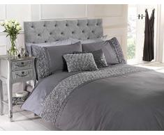 Secaneta Stlia Set Copripiumino e Federa in Cotone//Poliestere Colore: Blu per Letto da 90 160 x 240 cm Spazzolato 160 x 240 cm
