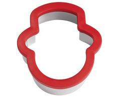 Wilton TAGLIAPASTA Grippy Testa Pupazzo di Neve TAGLIAPASTA Grippy Testa Pupazzo di Neve, Acciaio, Argento,