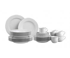 Creatable 10538Â Serie Alba, Servizio Combinato 30Â Pezzi Porcellana 46Â x 33Â x 31Â cm 30Â unitÃ , Colore: Bianco