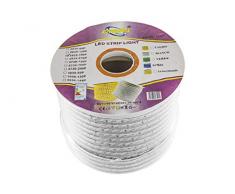 BES 22674 Striscia Strip LED, Luce Blu, 5 mt, Flessibile Esterna Tripla Fila SMD, 220V