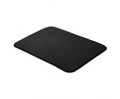 AmazonBasics - Tappetino scolapiatti - 47,7 x 60,9 cm- colore: nero, confezione da 4