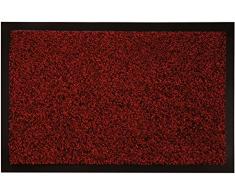 Floormad Asciugapasso Tappeto, Tessuto, Rosso, 90x120