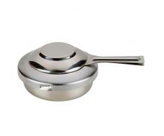 Le Creuset 94001700000001 Fornello Sicuro Misto per Fondute, ghisa, Acciaio Inossidabile, 15 x 14 x 4.4 cm