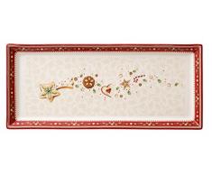 Villeroy & Boch Winter Bakery Delight Piatto Dolci, Porcellana, Bianco/Rosso, Torta (L)