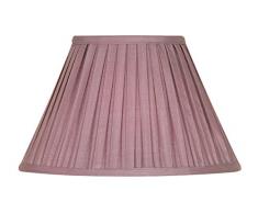 Oaks Lighting - Paralume in tessuto plissettato, stile funghetto, 35 cm Vinaccia/viola