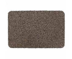 JVL Tanami Lavabile in Lavatrice barriera zerbino, 80Â cotone/20% Sintetico/Gel Backing, Marrone, 40Â x 60Â x 0.5Â cm