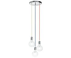 Fan Europe MT3201905 Lampadario moderno, Vetro, 60 watts, Misto, alogena