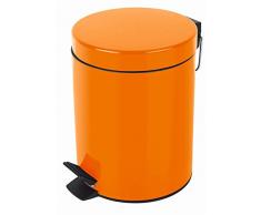 Spirella 10.16389 Sydney - Pattumiera a Pedale, 5 l, Colore: Arancione