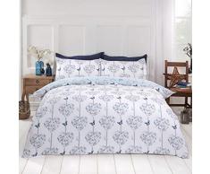 Dreamscene Freya - Set Copripiumino, per Letto Matrimoniale, Motivo: Rose Naturali