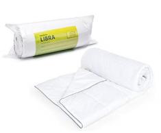 DecoKing Sommer Bettdecke Steppbettdecke antiallergisch fÃ¼r Allergiker Coperta Estiva, 100% Microfibra, 1100 g, Libra, Bianco, 155/220, 155 x 220