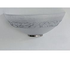 Onli Ragnatela Applique E27, Bianco/Argento, 30 cm larghezza