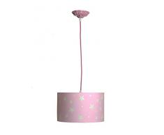 Aratextil Martina lampada da soffitto, Cotone, Rosa, 30 x 18 cm