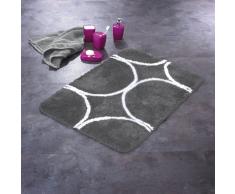 RIDDER 7363070-350 - Tappeto Circle, ca. 60 x 90 cm, 90% Poliestere, 10% Acrilico, Colore: Grigio