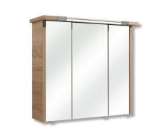 Pelipal 382 Lagos - Armadietto con Specchio Lamezia II, Decorazioni in Legno, Quercia Naturale, 20,0 x 75,0 x 72,0 cm