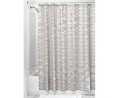 InterDesign Noah Tenda Doccia, Tessuto, Beige, 180x0.2x180 cm
