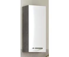 Pelipal 913 Hanau - Armadietto da Parete in Legno, Effetto Cemento, 20 x 30 x 70 cm