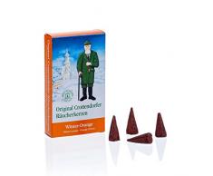 Arancione Originale Inverno 1018 Crottendorf - Coni di incenso (Taglia M, 24 Pezzi), Profumo di Arancia