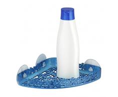 Wenko, Mensola ad angolo per doccia, Blu (Blau)