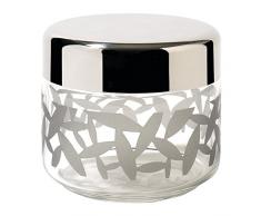 Alessi MSA18 Cactus! Barattolo Ermetico in Vetro con Coperchio in Acciaio Inossidabile 18/10 Lucido
