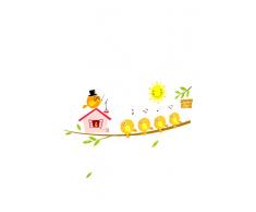 Lo+DeModa Happy Birds Music Vinile Decorativo con 4 Appendiabiti, PVC, Multicolore, 15x35x0.14000000000000001 cm