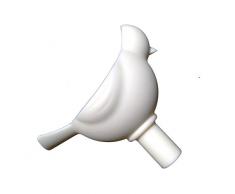 Outlook Design Bird Funnel Piccolo Imbuto, Silicone, Bianco, 10.00x6.90x9.00 cm