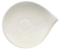 Villeroy & Boch Flow Piattino, 21 x 18 cm, Porcellana Premium, Bianco