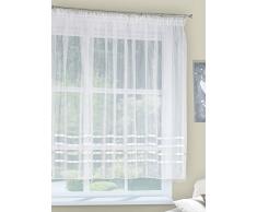 Eurofirany FIR/Gabi/2/K + B Tenda Gabi2Â con fettuccia arricciata, 295Â x 160, Crema/Bianco