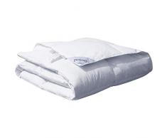 Downcy - Piumino leggero in piuma e piumino doca bianca, trapuntato, Super King, 6 Tog, fodera in puro cotone, 260 x 220 cm - Bianco