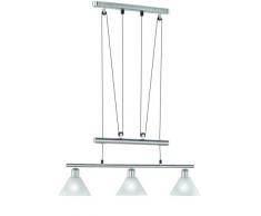 Trio Leuchten Trio 3751031-07 JoJo Faretti da Sospensione in Nichel Vetro Opale Opaco, Bianco 40 W