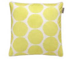 Schöner Wohnen 50452-090-50-50 Shape - Federa per cuscino a pois, dimensioni 50 x 50 cm, colore: Lime