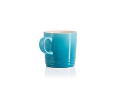 Le Creuset, Tazza con Manico, 200 ml, Gres, 10 cm di Altezza, Blu Caribe