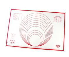 Dr. Oetker 1923 Tagliere da Cucina Rettangolare Silicone Rosso, Bianco