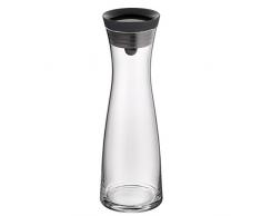 WMF 617706610Â Caraffa dacqua di base, 1.0 l, Altezza 29 cm, Caraffa di vetro, Coperchio in silicone, Chiusura CloseUp, Nero