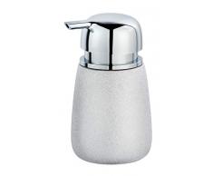 Wenko 23663100 - Dispenser di Sapone GLIMMA, capacità : 0, 33 l, Ceramica, 9, 5 x 15 x 8, 5 cm, Colore: Argento
