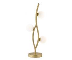 WOFI - Lampada da tavolo, per interni, colore oro, in plastica, 84 W