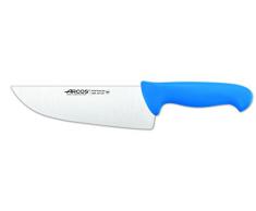 Arcos Serie 2900 - Coltello Scannare Coltello Macellaio Coltello Bistecca - Lama Acciaio Inossidabile Nitrum 200 mm - Manico Polipropilene Colore Blu