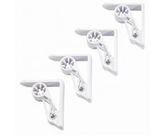 Westmark 64282280Â Pinze a tovaglia in ABS/Metallo Bianco 6.2Â x 5,6Â cm 4Â Pezzi