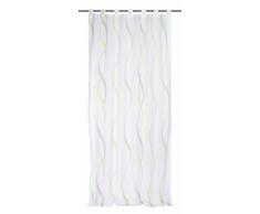 Home Fashion 48107-868 - Tenda in Voile Plissettata, Stampata, con Occhielli, 245 x 140 cm