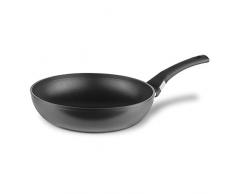 Berndes Balance Black Wok, Antiaderente Rinforzato, Argento, 28 cm