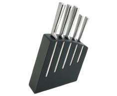 Pradel Jean Dubost 18507, Ceppo di coltelli da cucina, 5 coltelli da cucina, acciaio inox