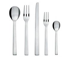 Alessi DC05S5 Santiago Set di Posate, in Acciaio Inossidabile, 18/10, Lucido, 5 Pezzi