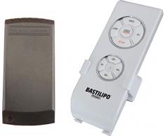 Bastilipo 5230 - Kit telecomando a 4 frequenze, 3 velocità e posizione di spegnimento, montaggio a parete, compatibile con la maggior parte dei ventilatori a soffitto 5230, colore: Bianco