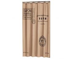 Sealskin Savon de Provence Tenda da Doccia, Poliestere, Lino, 180 x 200 cm