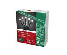 Konstsmide 6340Â âÂ 120/Micro LED catena luminosa, modello satinato/per interni (IP20)/10Â diodi bianco caldo/24Â V Trasformatore da interno/cavo verde scuro
