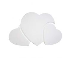 bainba Applique da parete a forma di Cuori 44 x 25Â cm Rosa