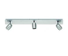 Trio Leuchten Lampada da soffitto GU10, Nickel Satinato, 5 x 54 x 13 cm