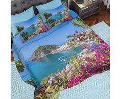 PETTI Artigiani Italiani â Lenzuola, Lenzuola Una Piazza e Mezza, Set Lenzuola, Completo letto Una Piazza e mezza, 100% Made in Italy, Tessuto 100% Raso Satin