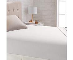 AmazonBasics - Lenzuolo con elastico, in rasatello, 135 x 190 cm, Grigio acceso