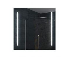 Lux-aqua Design Specchio da Bagno con Luce Caldo/FreddoÂ âÂ 60Â x 60Â cm