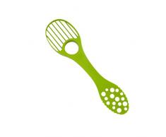 KUHN RIKON 23013Â 5Â in 1Â Avocado Coltello, Plastica, Verde, 22.5Â x 6Â x 1.5Â cm